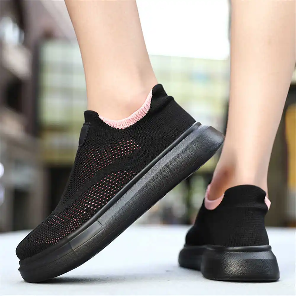 Office Tech Typing - Platform Stockings Brown Shoes For Woman