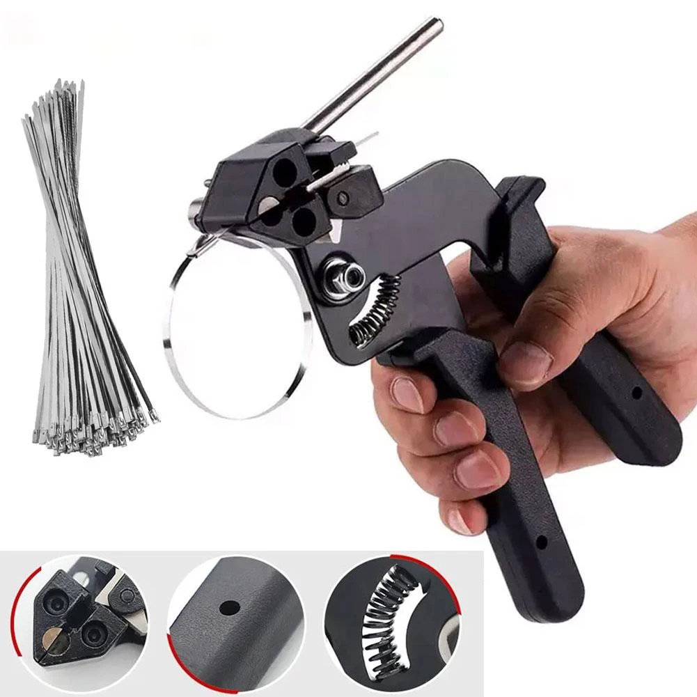 Metal Tie Wrap Gun Kit Cable T - Tape Gun Dispenser review and price