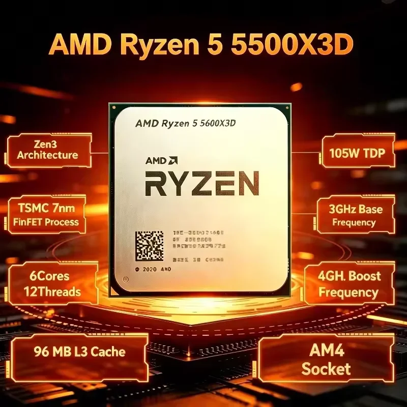AMD Ryzen 5 5500X3D Processor  - Amd Cpu Ryzen 5 review and price