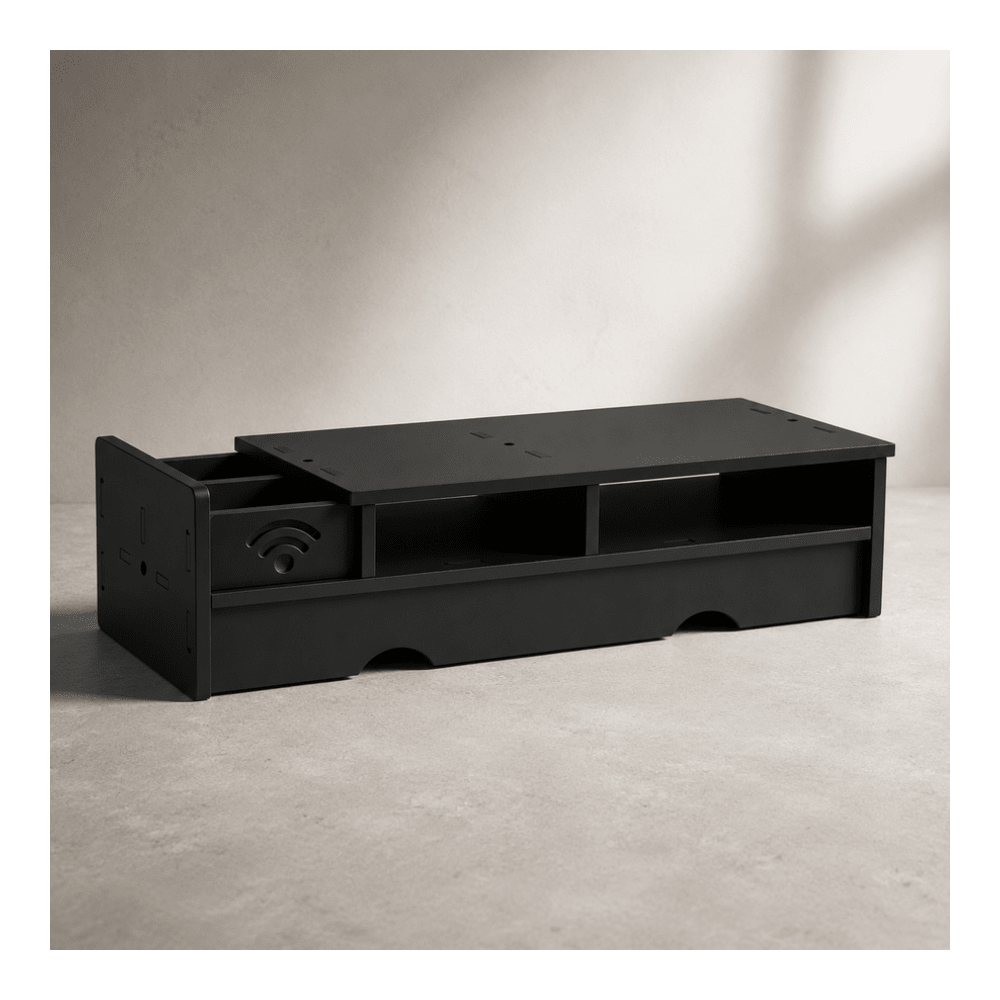 Black Matte WiFi Router Storag - Office Tech Desk review and price
