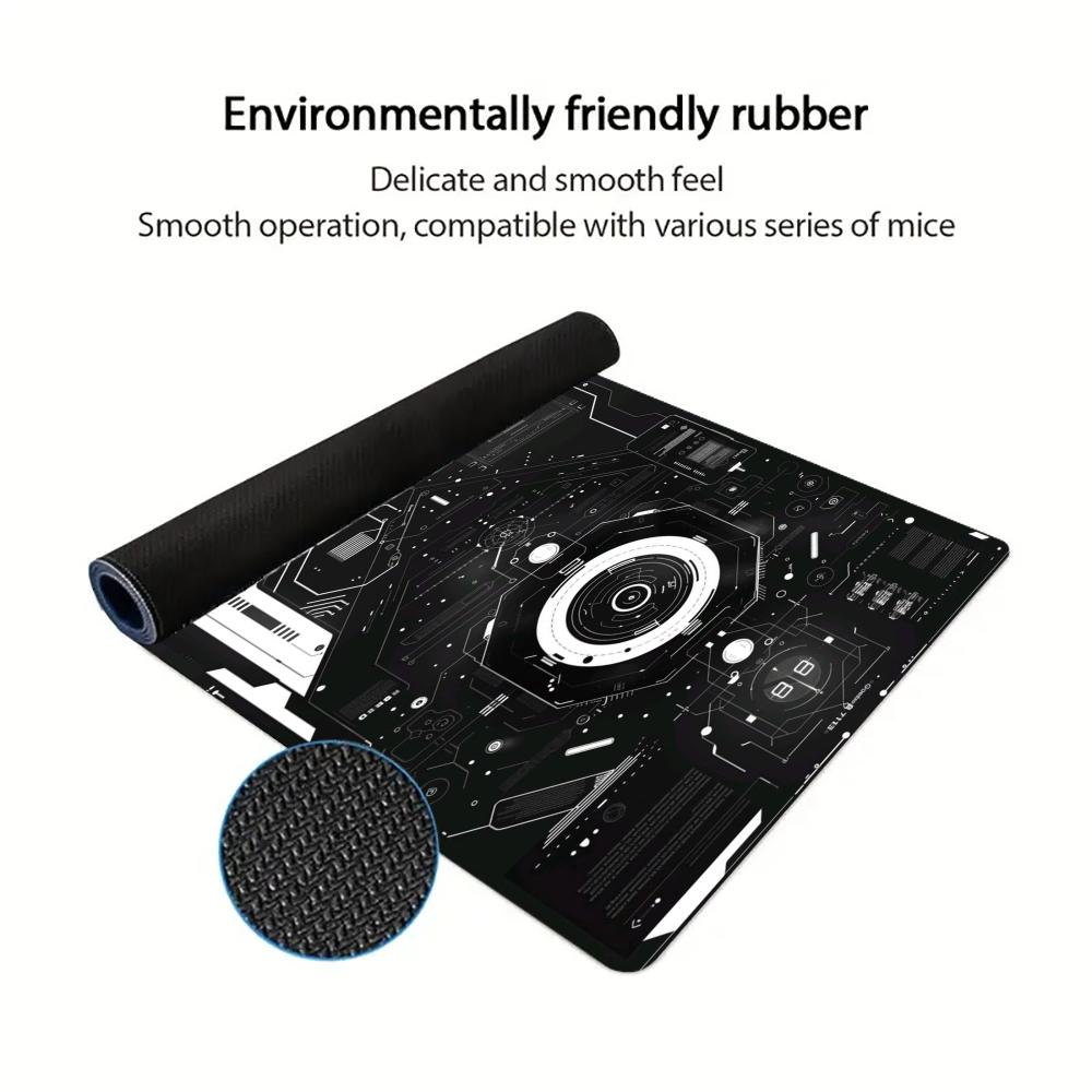 Black White Circuit Tech Large - Office Tech Desk review and price