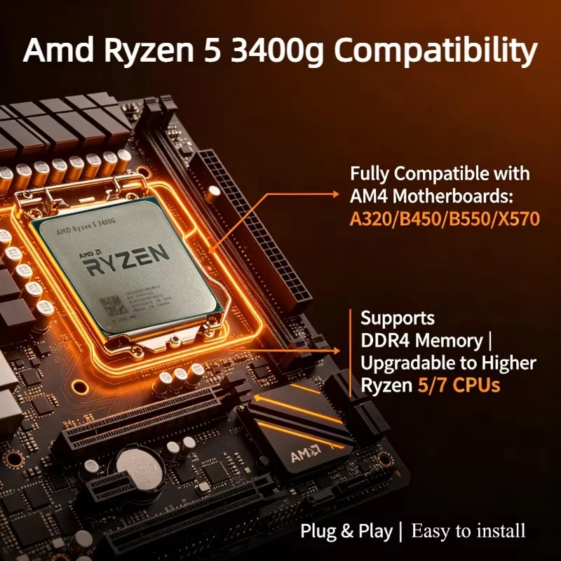 AMD Ryzen 5 3400G AM4 Desktop  - Amd Cpu Ryzen 5 review and price