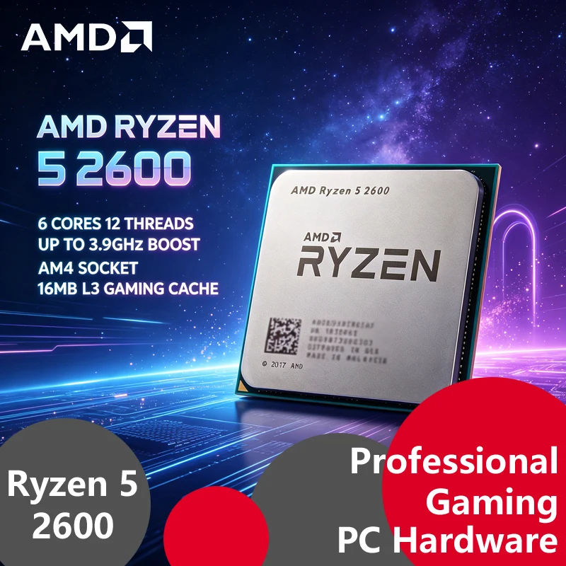 AMD Ryzen 5 2600 Tray CPU 6 Co - Amd Cpu Ryzen 5 review and price